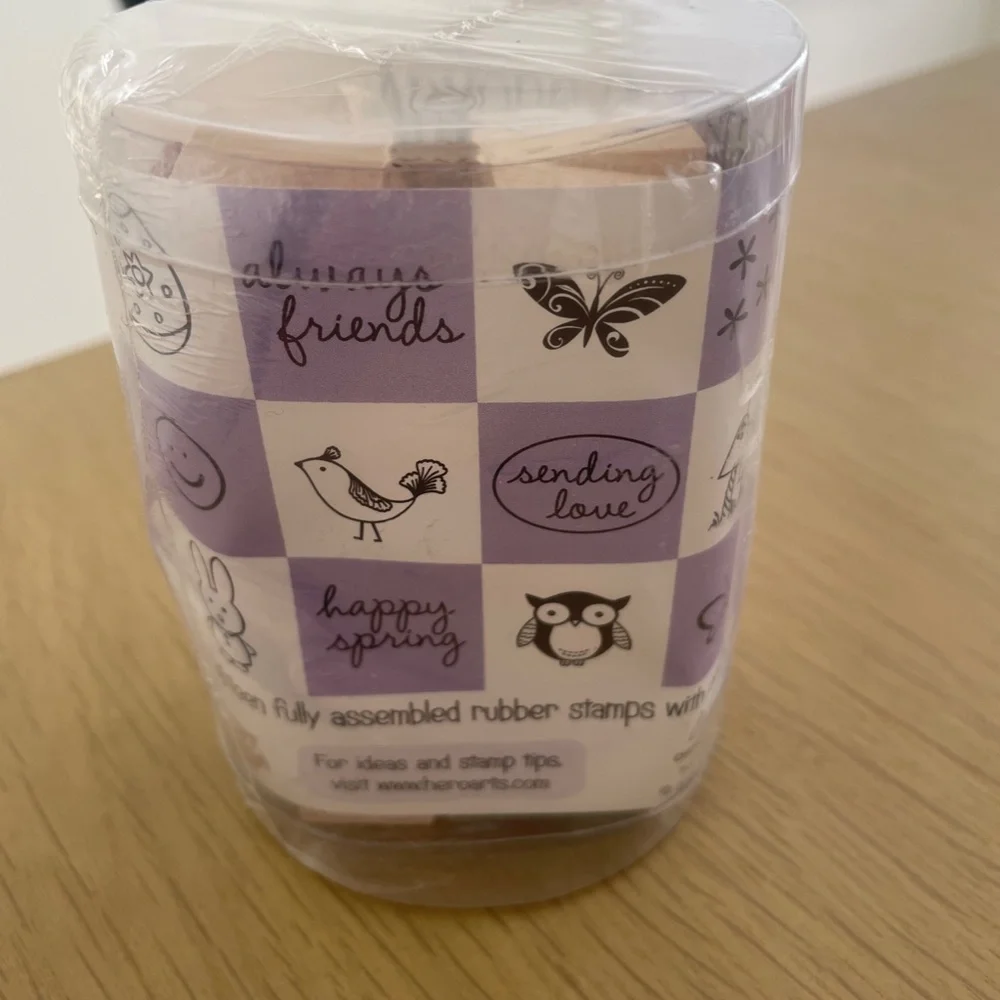 BRAND NEW Paper Source Spring Messages Stamp Set